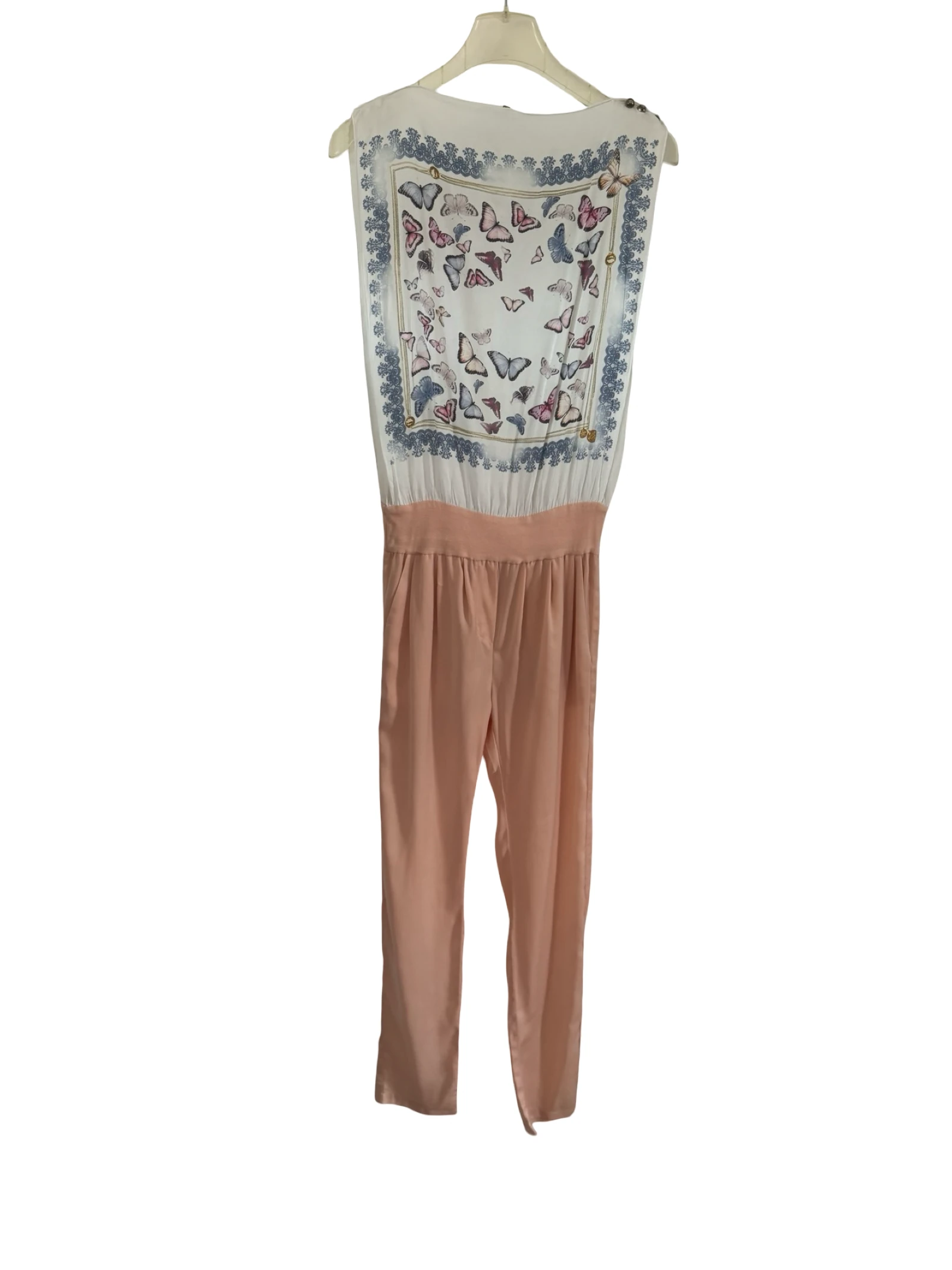 Patrizia Pepe silk-look jumpsuit with butterfly print size 38 – photo 3
